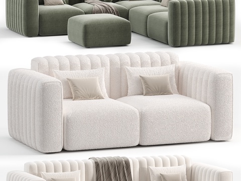  Norr11 Riff模块化沙发3d模型 