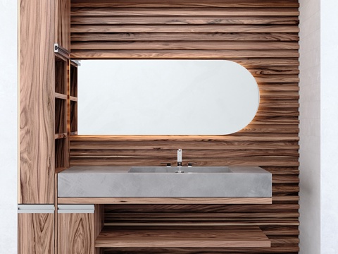  浴室家具 053d模型 