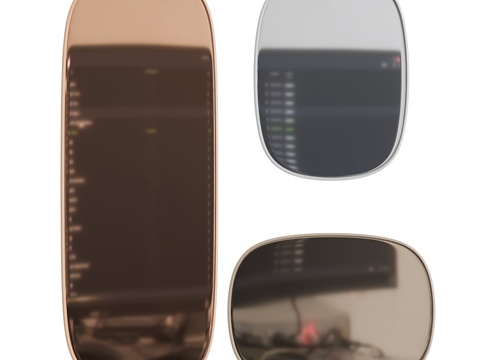  带框镜子3d模型 