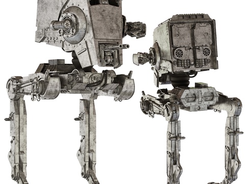  星球大战AT-ST步行机3d模型 