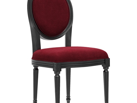  阁楼概念椅普罗旺斯法式椅3d模型 