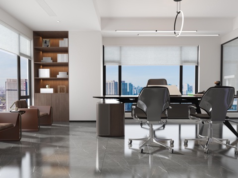  办公室  经理办公室   董事长办公室3d模型 