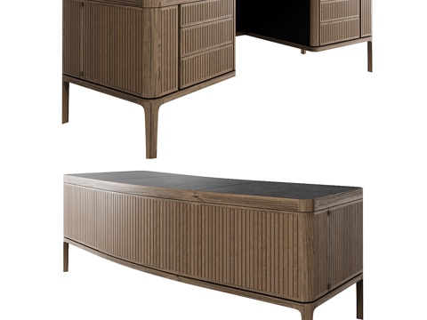  Ceccotti 纸镇办公桌3d模型 