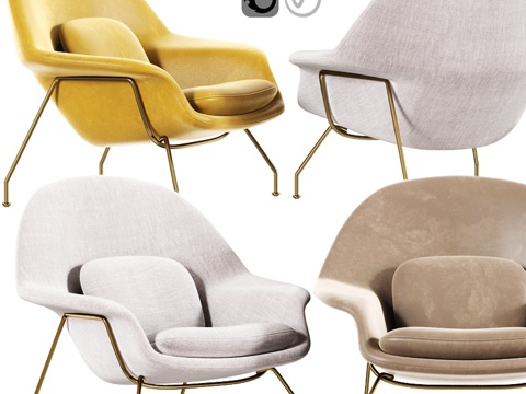  太平洋扶手椅3d模型 