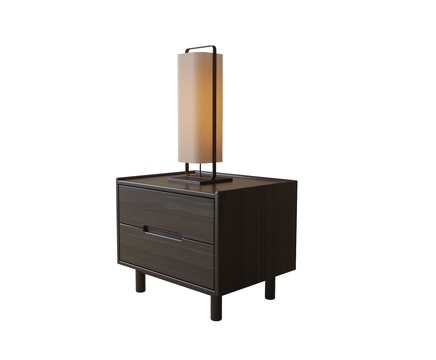  现代床头柜3d模型 