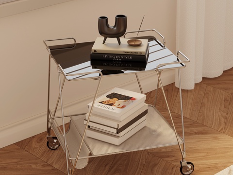 现代意式边几 角几3d模型