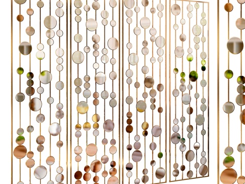  装饰隔断 333d模型 