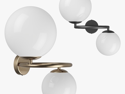  81562x 球形光星灯3d模型 