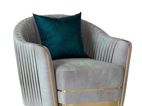  迪瓦尼卡萨阿尔丁金休闲椅3d模型 