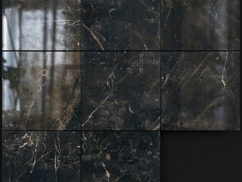  Yurtbay陶瓷卡累利阿黑600x600套装13d模型 