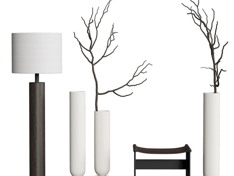  新中式饰品摆件组合3d模型 