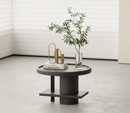 现代简约床头柜su模型