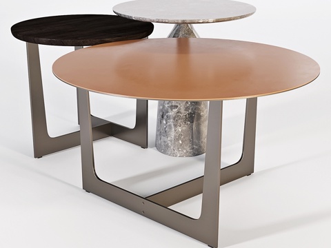  Poltrona Frau 咖啡桌 - Ilary套装033d模型 