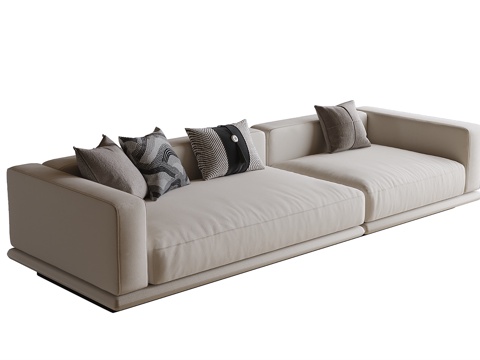 现代客厅沙发su模型