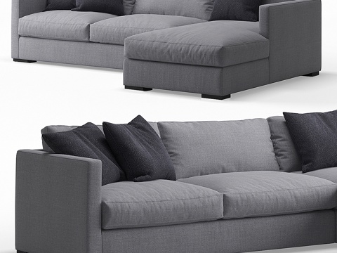  Meridiani Belmon转角沙发3d模型 