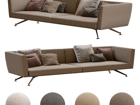  Lema Neil三人沙发（Francesco Rota设计3d模型 