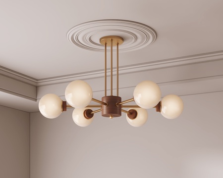 法式吊灯su模型