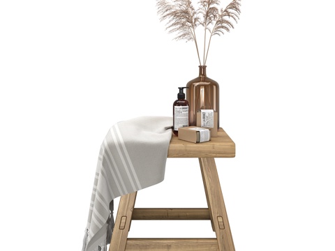  浴室装饰套装 浴室装饰3d模型 