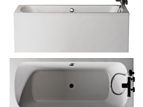  现代陶瓷浴缸3d模型 