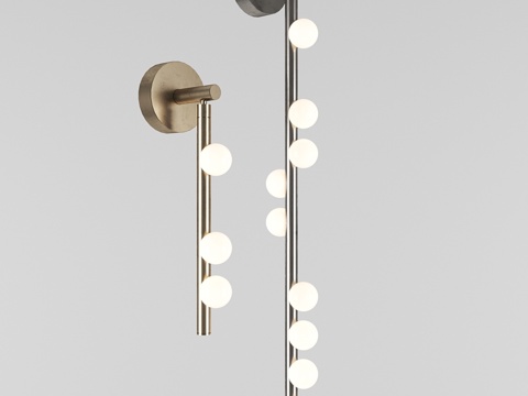  水滴系统壁灯3d模型 