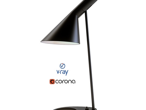  传奇AJ台灯，路易斯·波尔森出品，阿恩·雅各布森设计3d模型 