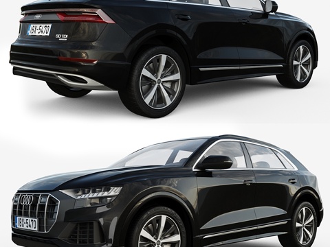  奥迪Q8 20183d模型 