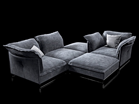  沙发20 - Natuzzi_Cambre 26383d模型 