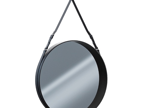  圆形镜子3d模型 