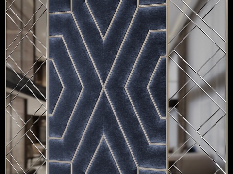  豪华专业版床头板26号3d模型 