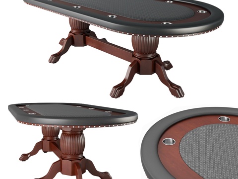  洛克威尔扑克桌3d模型 