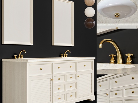  经典浴室家具 023d模型 