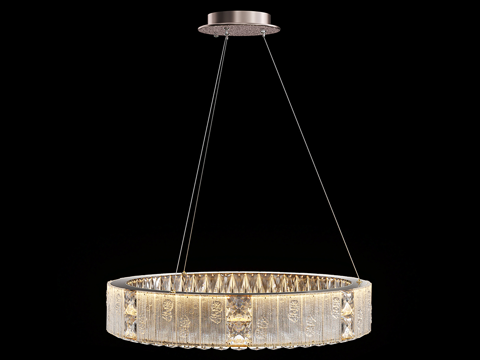  现代简约轻奢吊灯 吊灯 简约吊灯 餐厅吊灯  玻璃吊灯 灯3d模型 