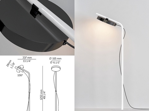  Aro Estiluz落地灯3d模型 