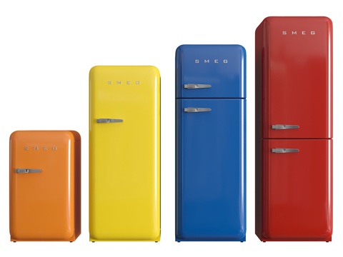  Smeg冰箱_013d模型 