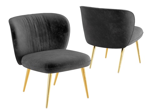  姜饼拖鞋椅3d模型 