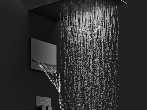  Gessi Hi-Fi 淋浴系统3d模型 