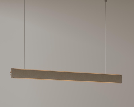 现代中古吊灯 极简奶油风吊灯 北欧简约吊灯 餐厅吊灯 长条吊su模型