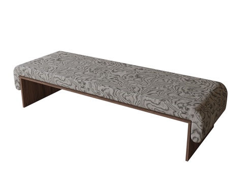  现代换鞋凳 床尾凳 长凳 沙发凳3d模型 