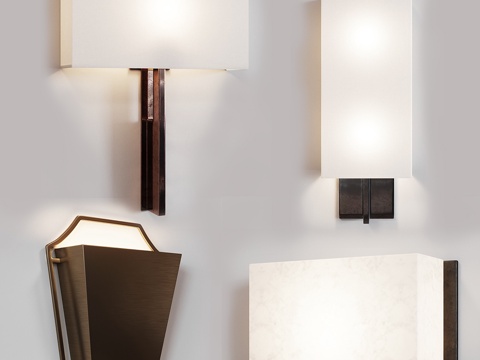  Holly Hunt壁灯套装53d模型 