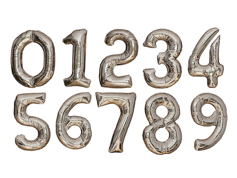  生日气球低多边形+法线贴图3d模型 