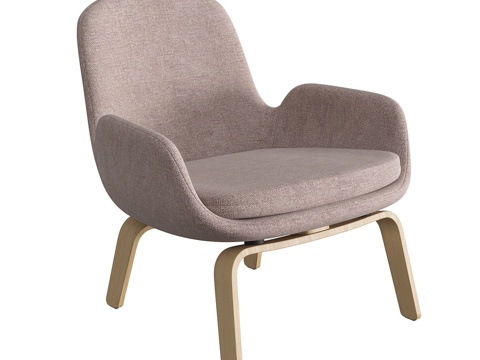  Era系列木质休闲椅3d模型 