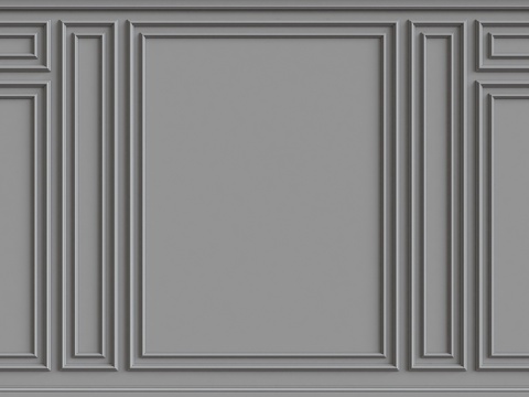  墙面装饰线条3d模型 