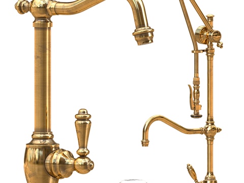  水石水龙头3d模型 