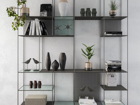  装饰性金属架3d模型 