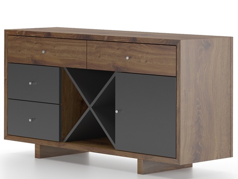  Raroom莱茵抽屉柜3d模型 