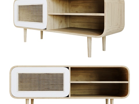  木质电视柜 - Gerald Ge005m333d模型 