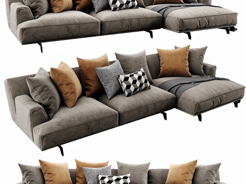  Poliform Tribeca 躺椅3d模型 