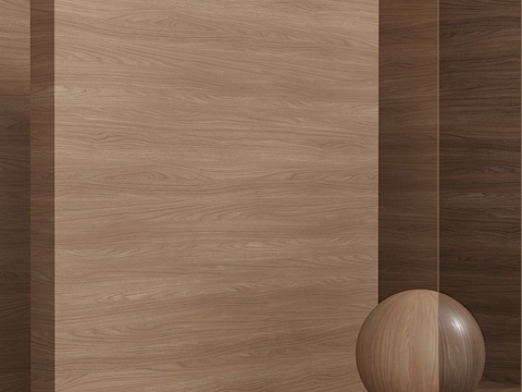  木质胡桃木材质（无缝）- 套装763d模型 