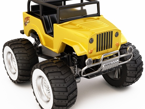 惯性SUV越野四驱车3d模型