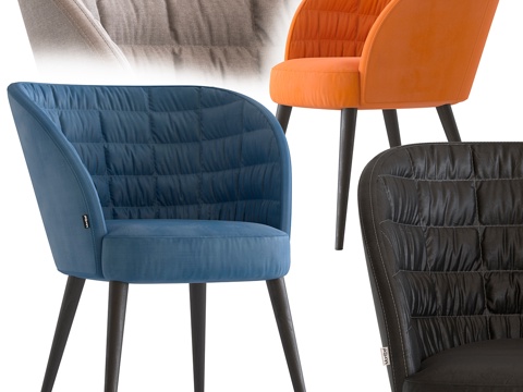  蒙特贝尔玫瑰椅3d模型 